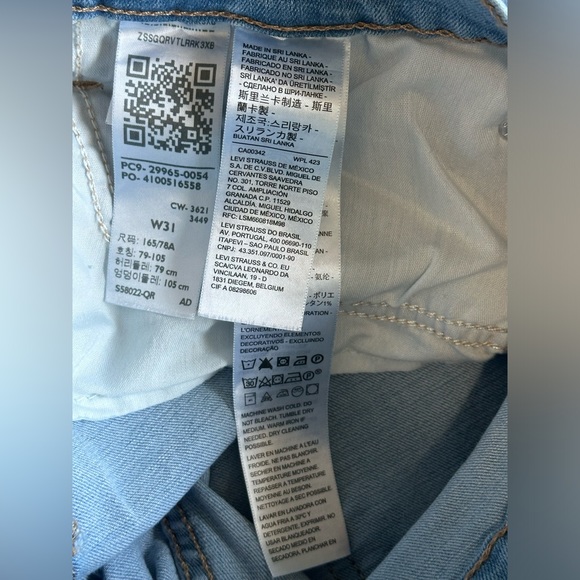 Levi’s Mid Length Denim Shorts size 31 - Picture 4 of 7